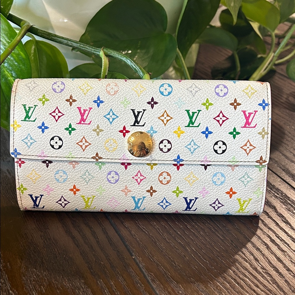 Louis Vuitton Monogram Multicolor Sarah Wallet